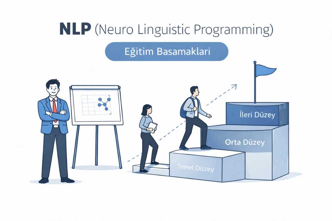 NLP öğrenme yolu ücretsiz başlangıç, modüler çalışma ve Practitioner seviyesiyle ilerler.